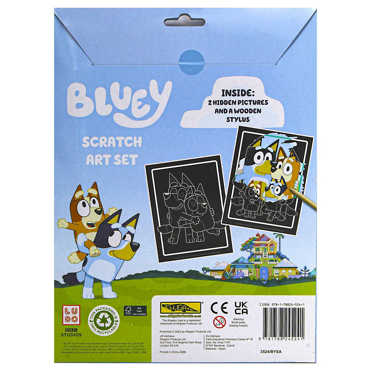 Bluey Scratch Art Set