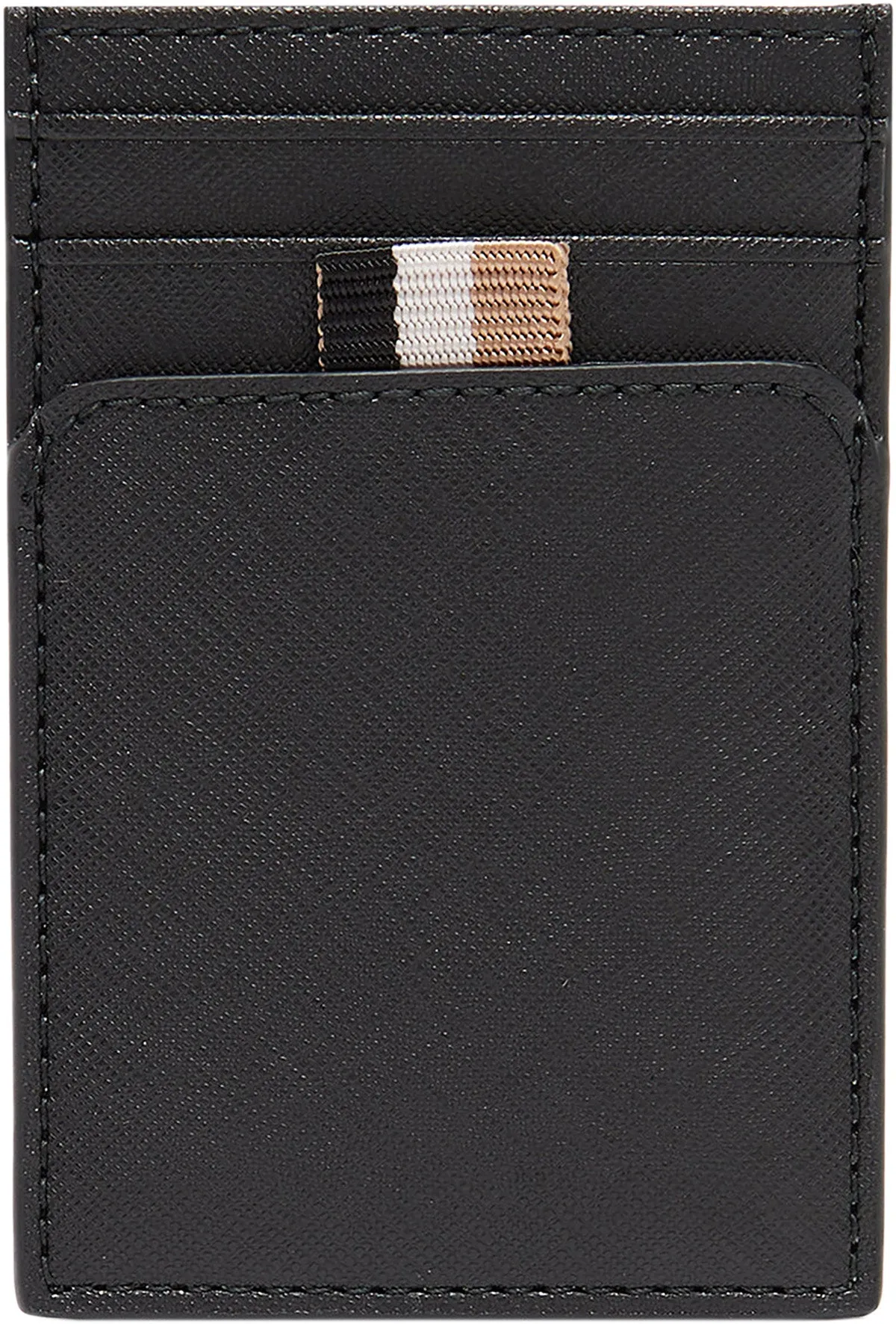 Boss Zair Vertical Card Holder In Black For Men