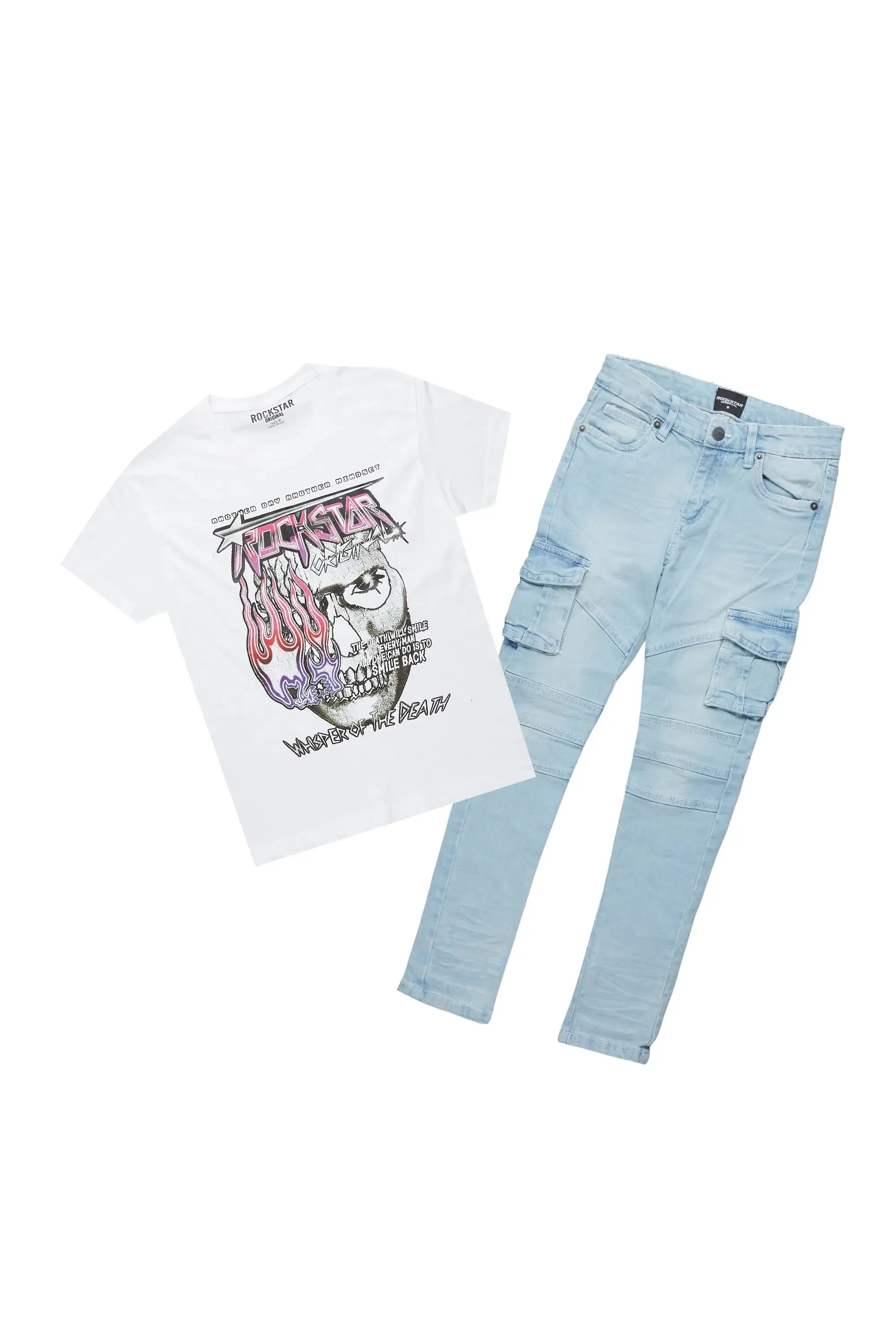 Boys Cache T-Shirt/Cargo Skinny Jean Set