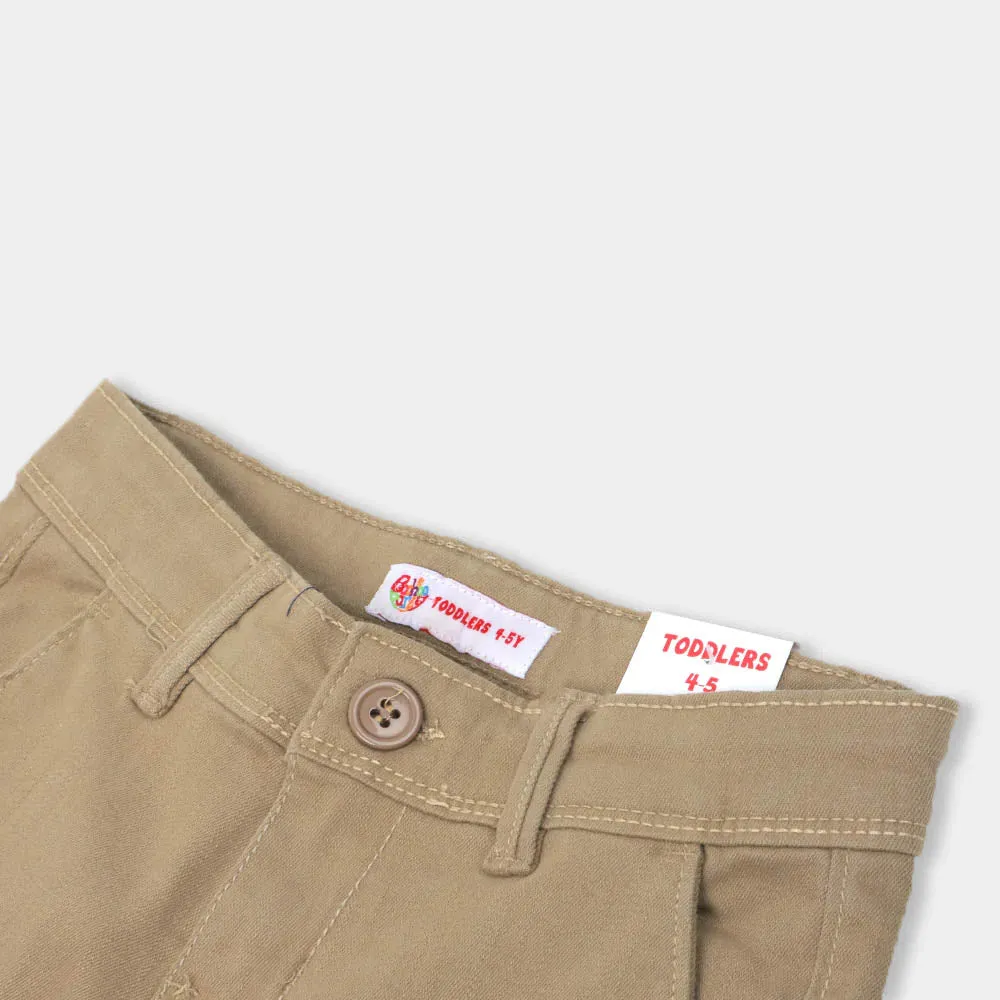 Boys Pant Cotton Chino Basic -KHAKI