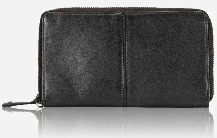 Brando Seymour Davis Large Zip Around Purse | Black