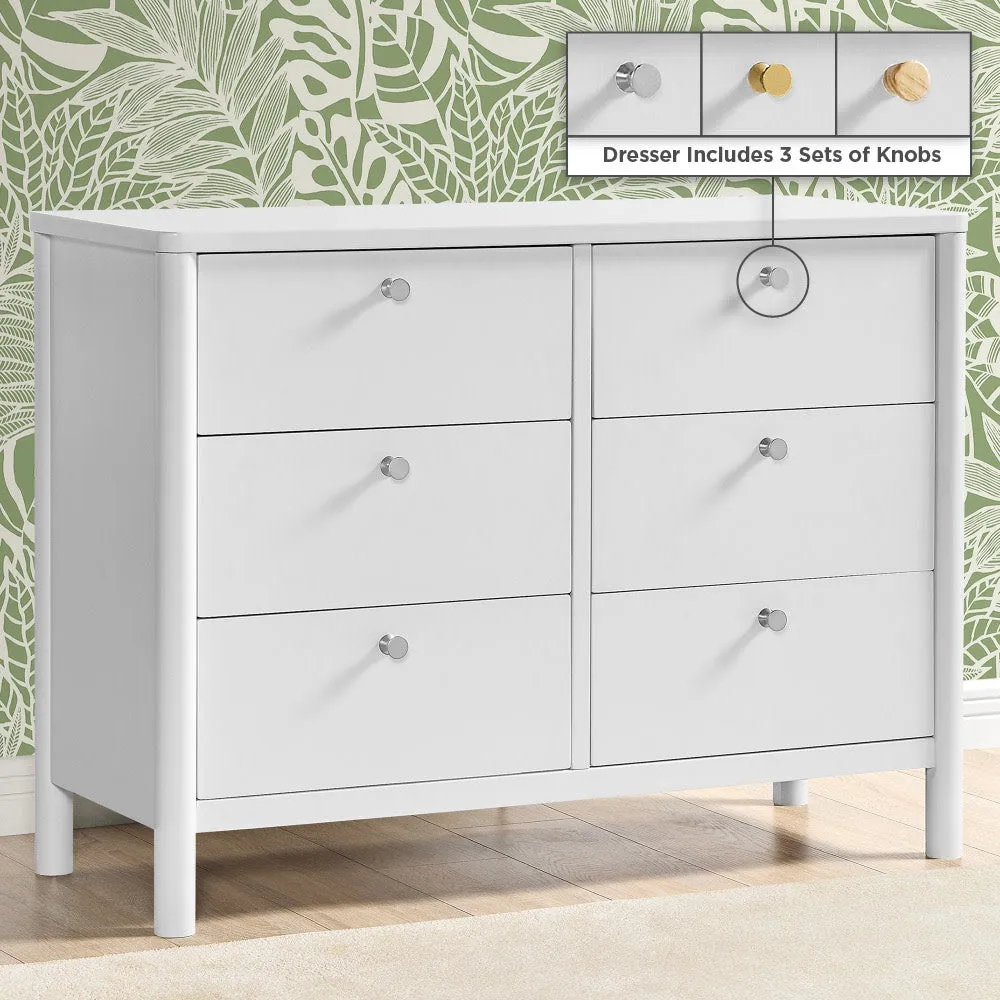 Brooks 6 Drawer Dresser with Interlocking Drawers