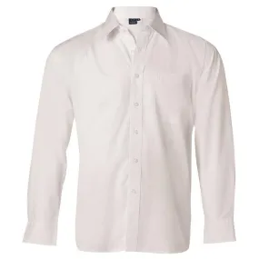 BS01L Men's Poplin Long Sleeve Business Shirt