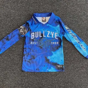 Bullzye Boys Olly Long Sleeve Fishing Tee-Blue