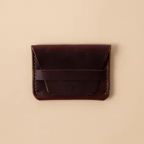 Burgundy Chromexcel Flap Wallet