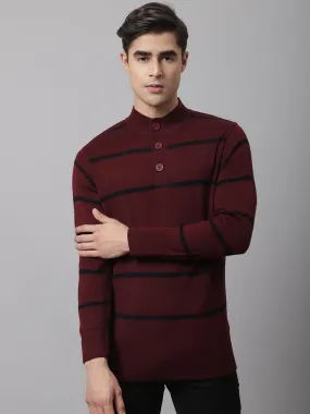 Cantabil  Men Maroon Sweater