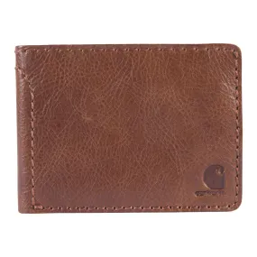 Carhartt Men's Patina Leather Bifold Wallet