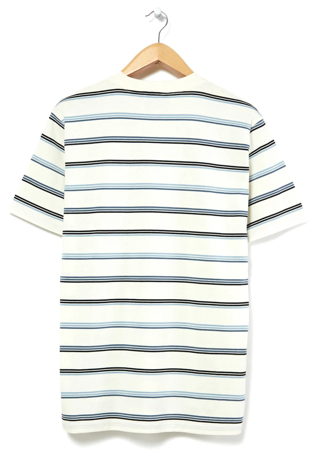 Carhartt WIP Vonn Men's T-Shirt - Vonn Stripe Wax/Storm Blue/Storm Blue