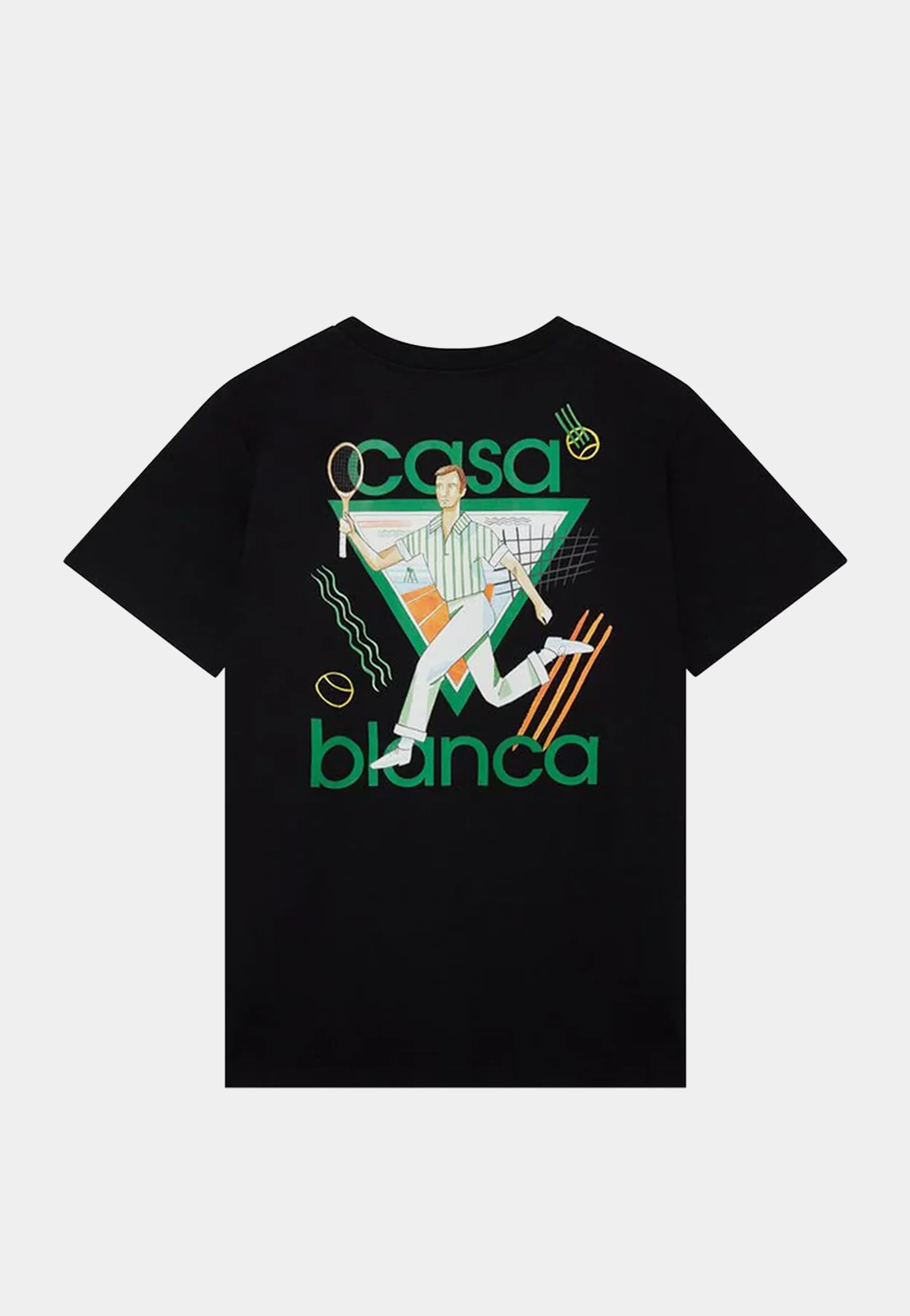 Casablanca Le Jeu Printed Unisex T-Shirt Black