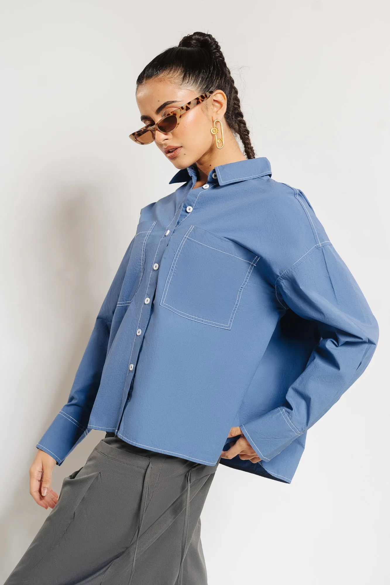 Celeste Contrast Stitch Shirt