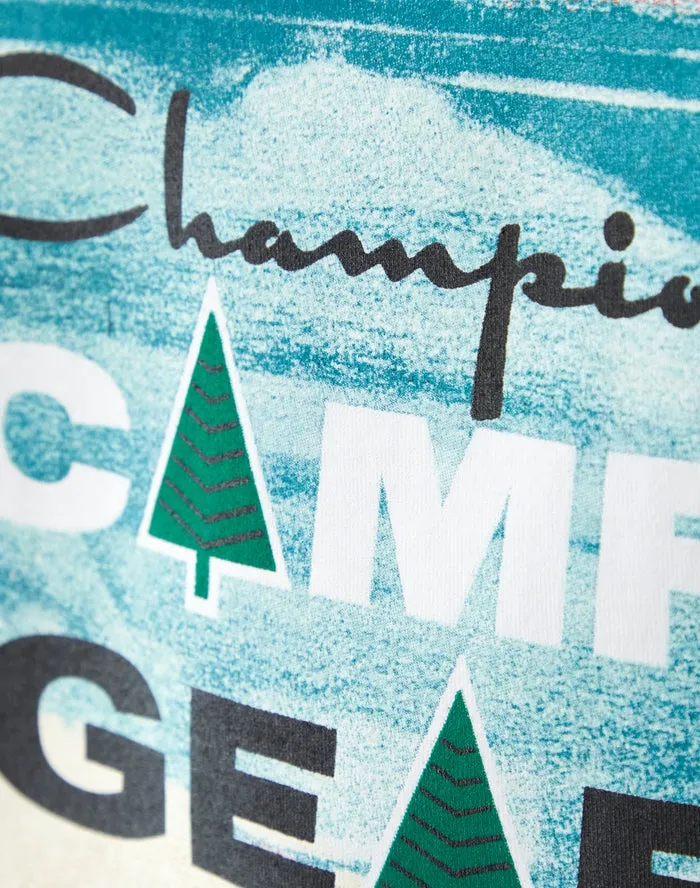 Champion Classic Graphic T-Shirt, Vintage Wash, Camp Gear Comfort Wash Natural T98658 586S0B ADYU