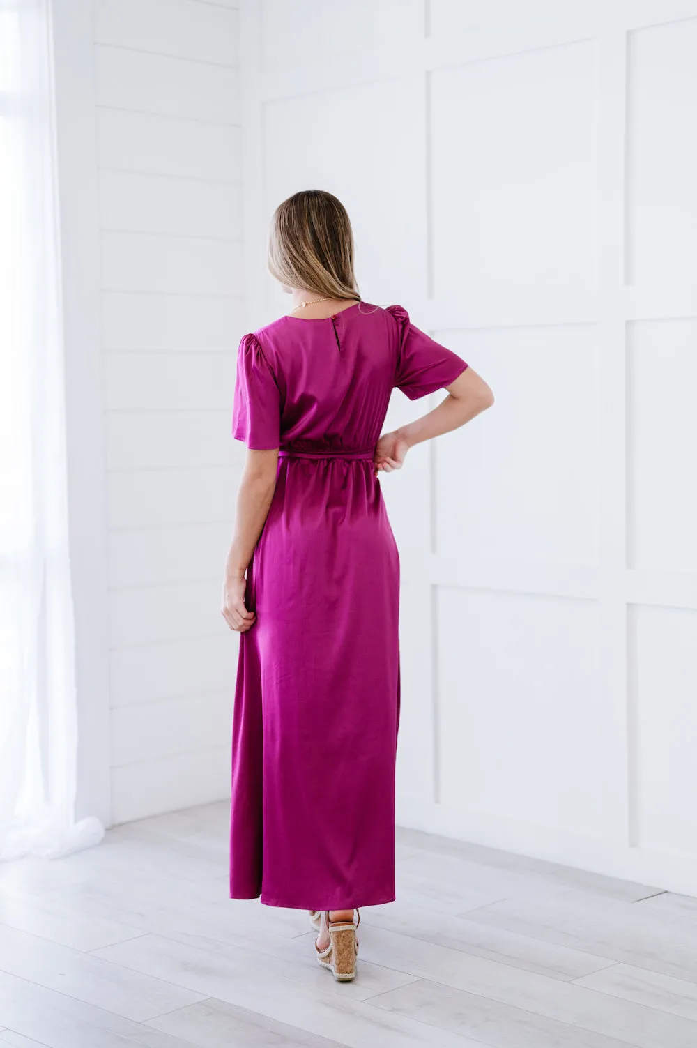 Chandra Dress in Magenta