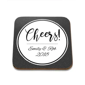 Cheers Square Coaster - Single