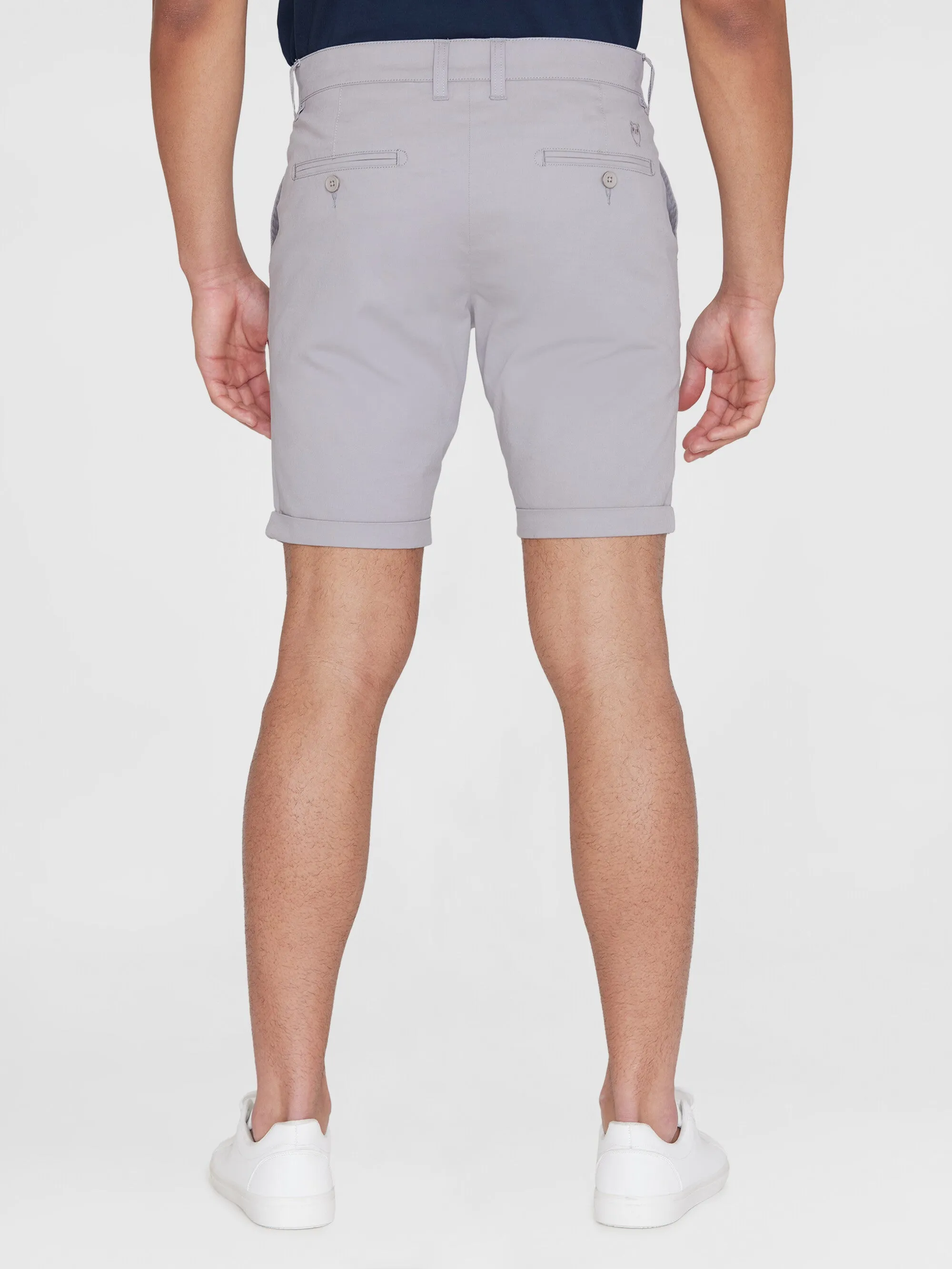 CHUCK regular chino poplin shorts - Alloy