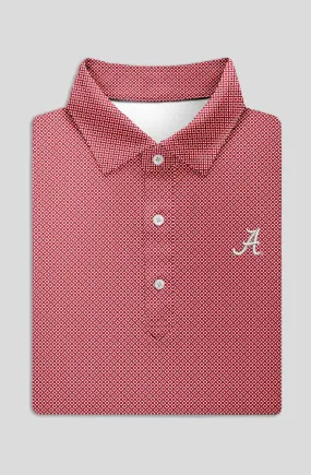 Clarence Mini Diamond Jacquard Performance Polo - University of Alabama