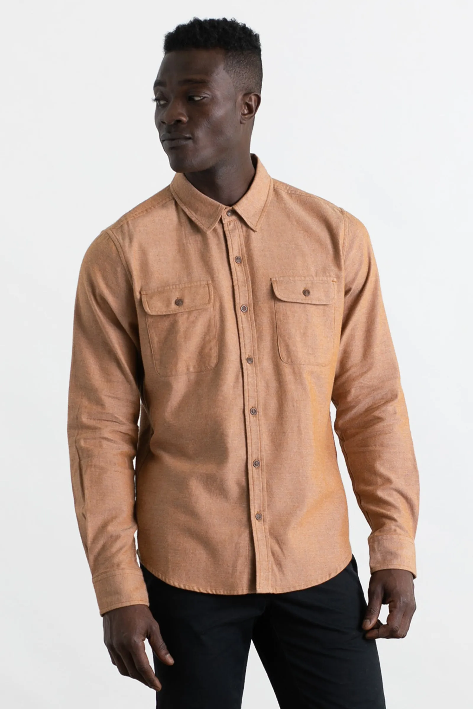 Cole Slim Shirt / Copper Melange