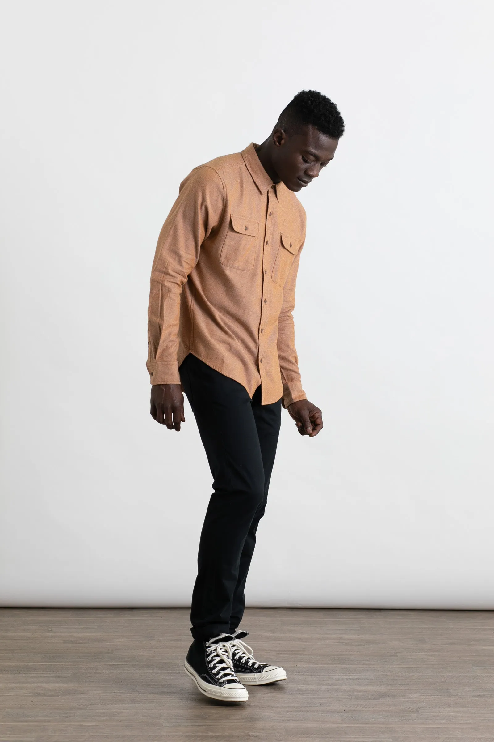 Cole Slim Shirt / Copper Melange