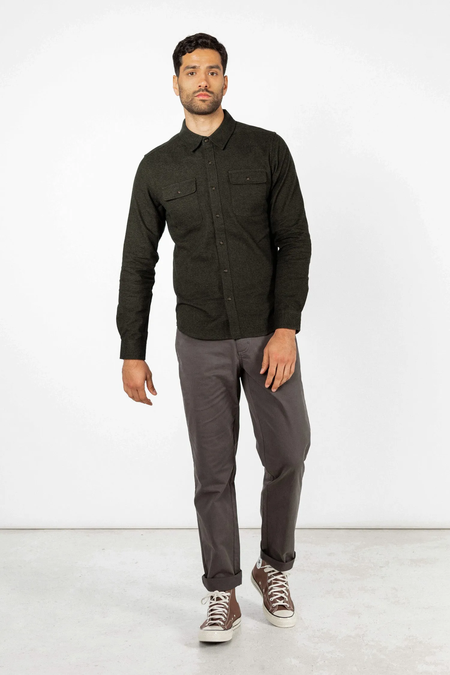 Cole Slim Shirt / Loden