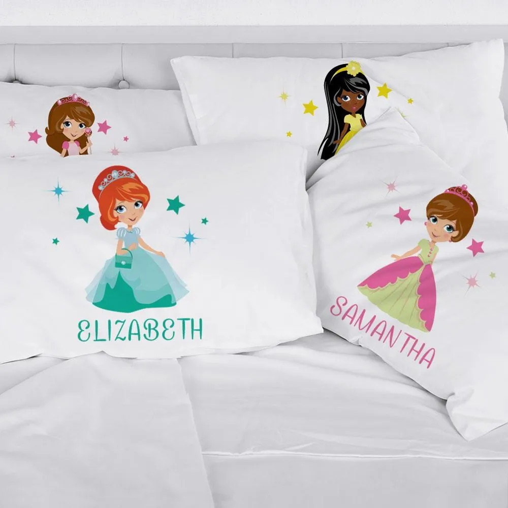 Customized Girls Princess Sleeping Pillowcase | Custom Pillow for Kids