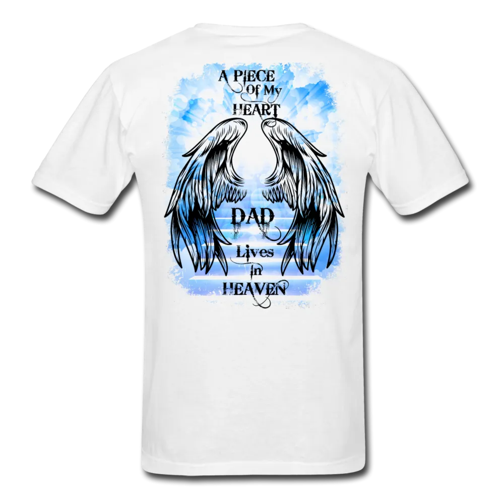 Dad Wings Of Heaven Memorial Tee