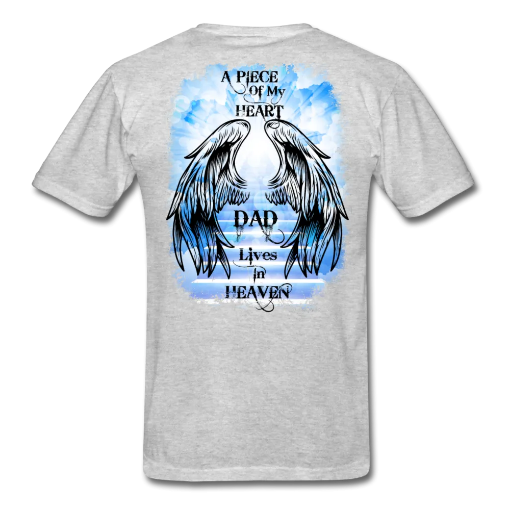 Dad Wings Of Heaven Memorial Tee