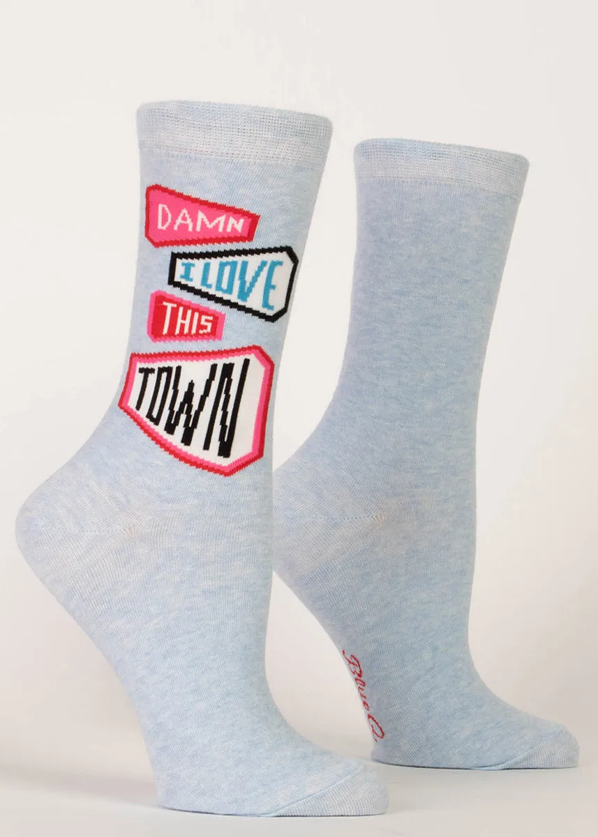 Damn I Love This Town Women's Socks