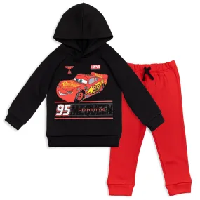 Disney Cars Lightning McQueen Fleece Pullover Hoodie and Pants Outfit Set