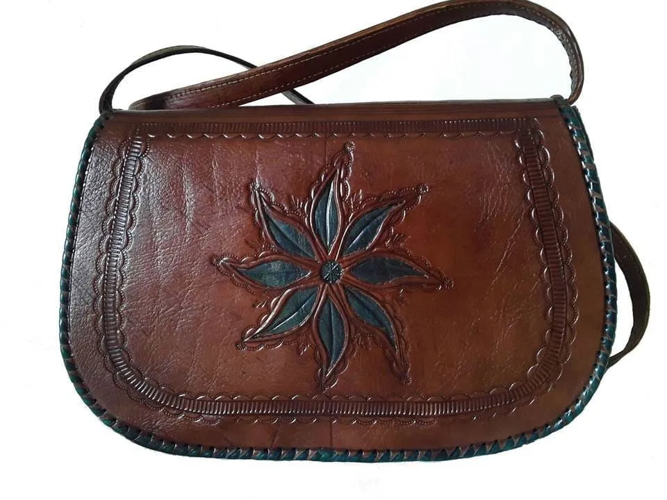 Dorar Handbag - Blue Flower