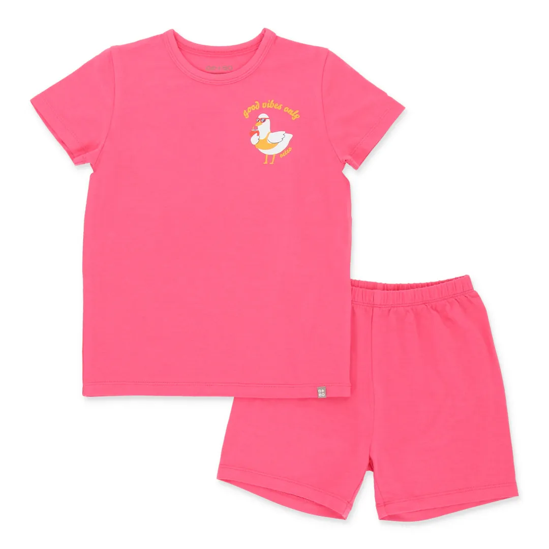 Duckie's Day Off Bamboo Toddler Tee Set (Assorted Colours)