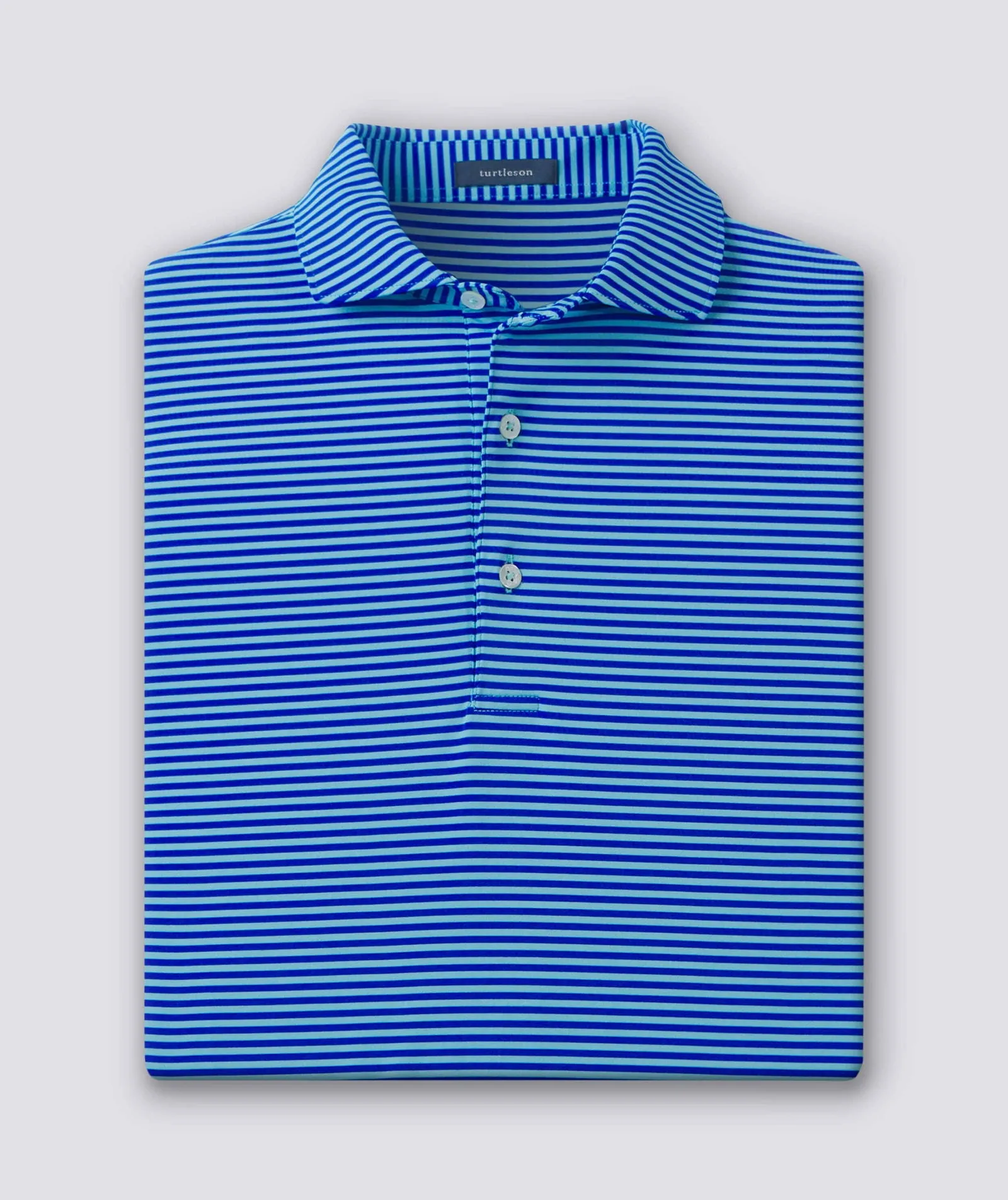 Edward Stripe Performance Polo