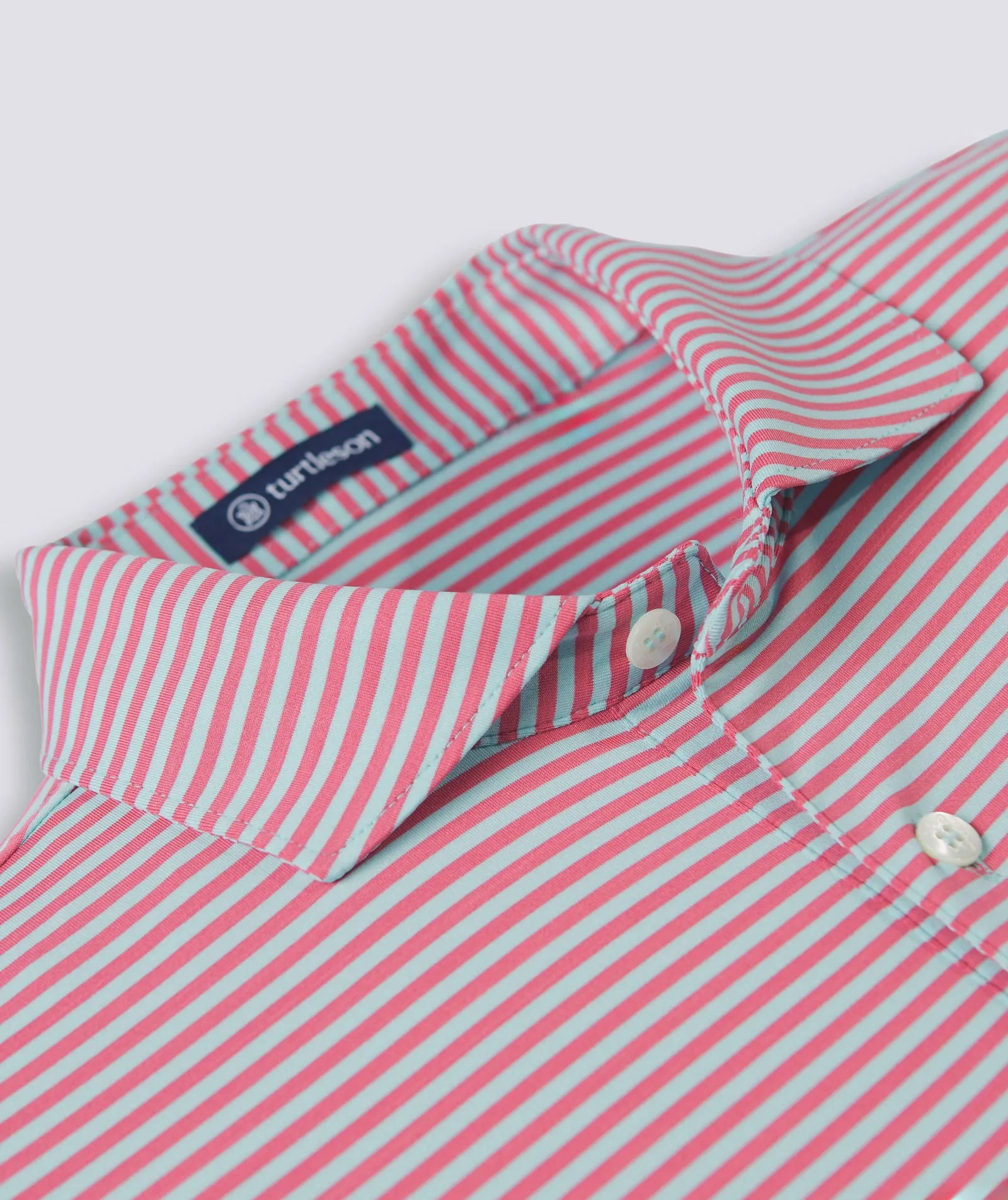 Edward Stripe Performance Polo