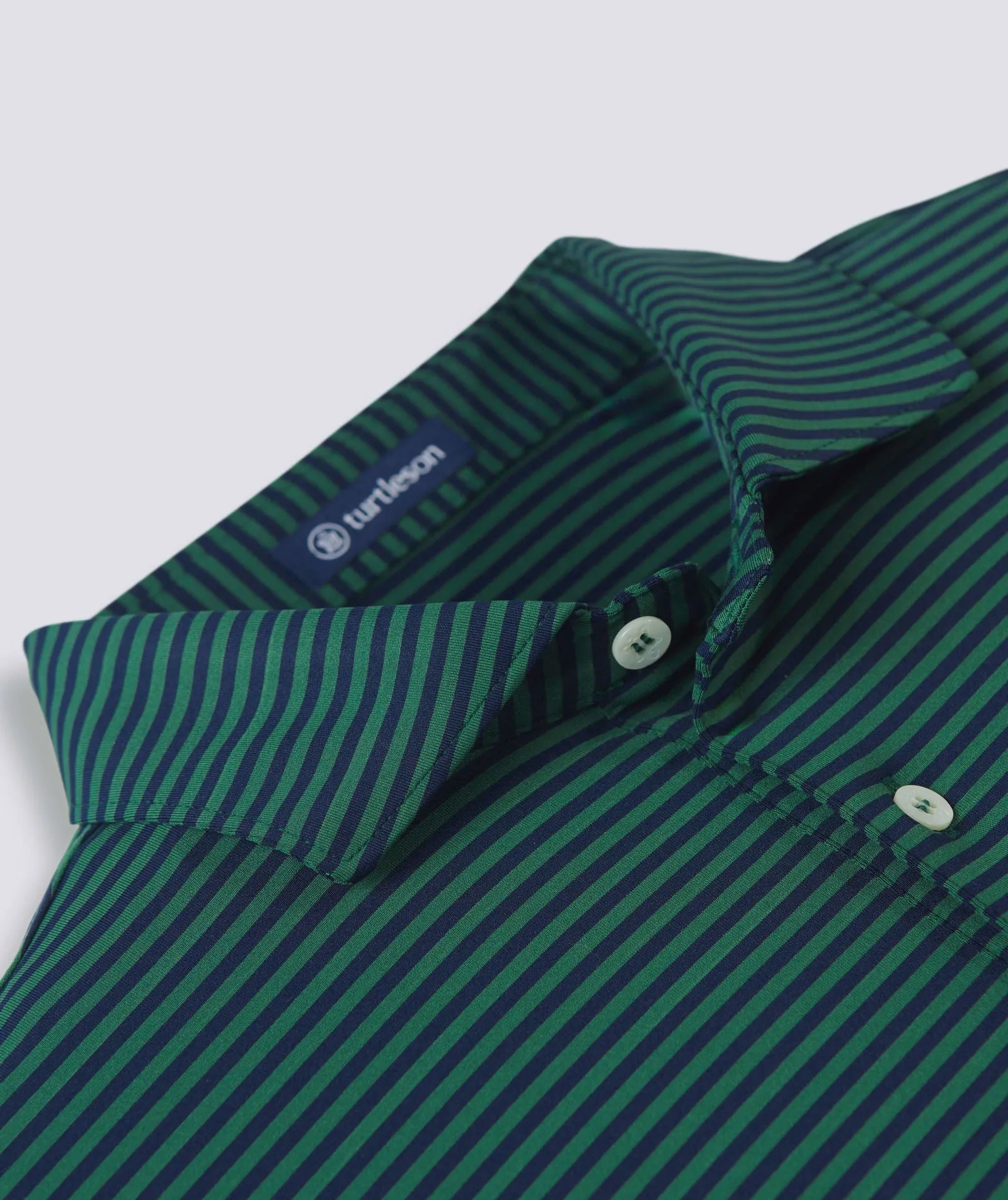 Edward Stripe Performance Polo