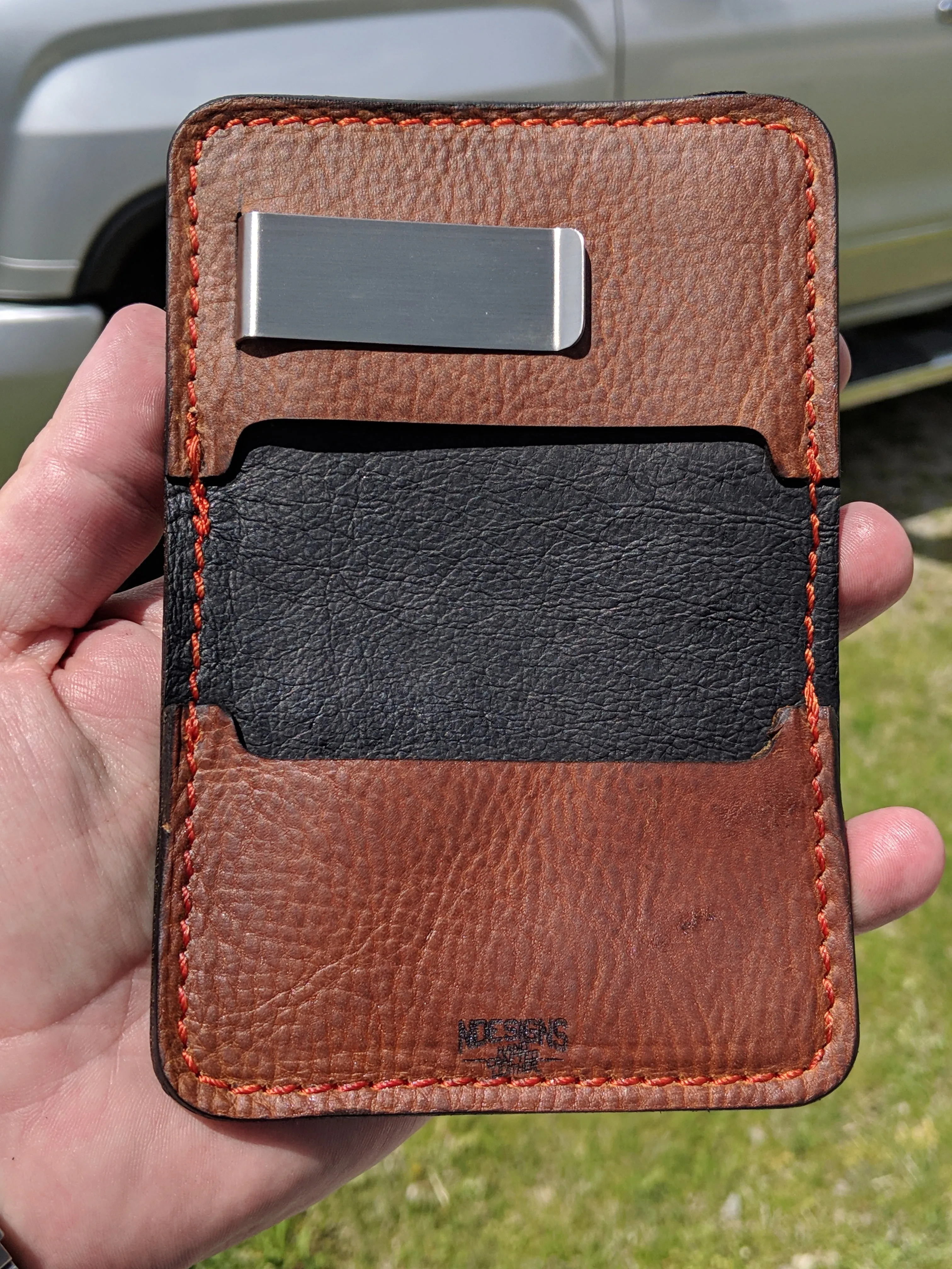 El Hefe, Bad Ass Mo Fo - Haters Wallet - Brown Leather