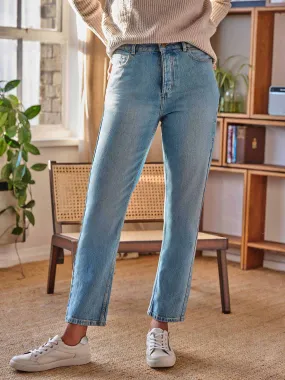 Essential Organic Cotton Boyfriend Jeans - Vintage Blue