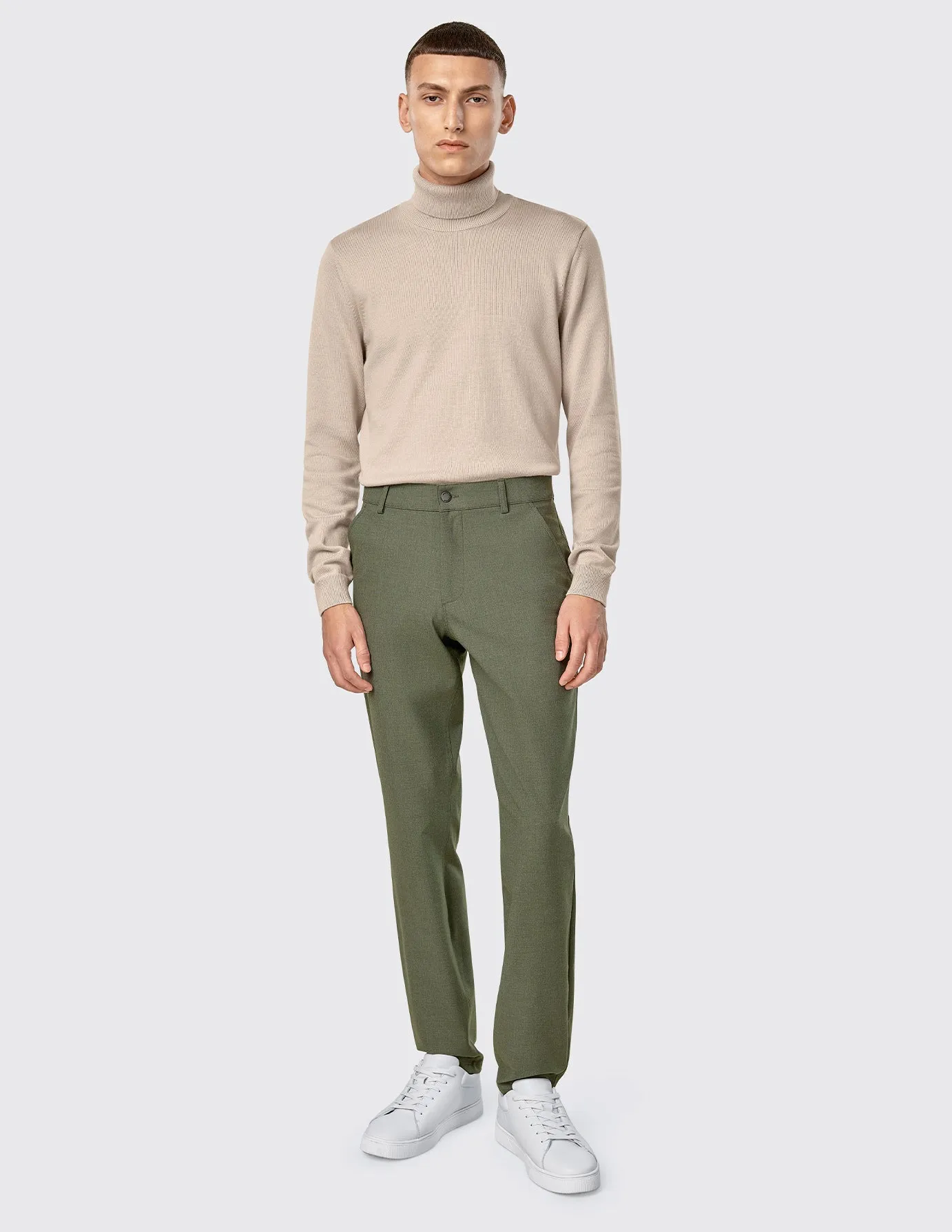 Essential Pants Regular Nightfall Green Melange