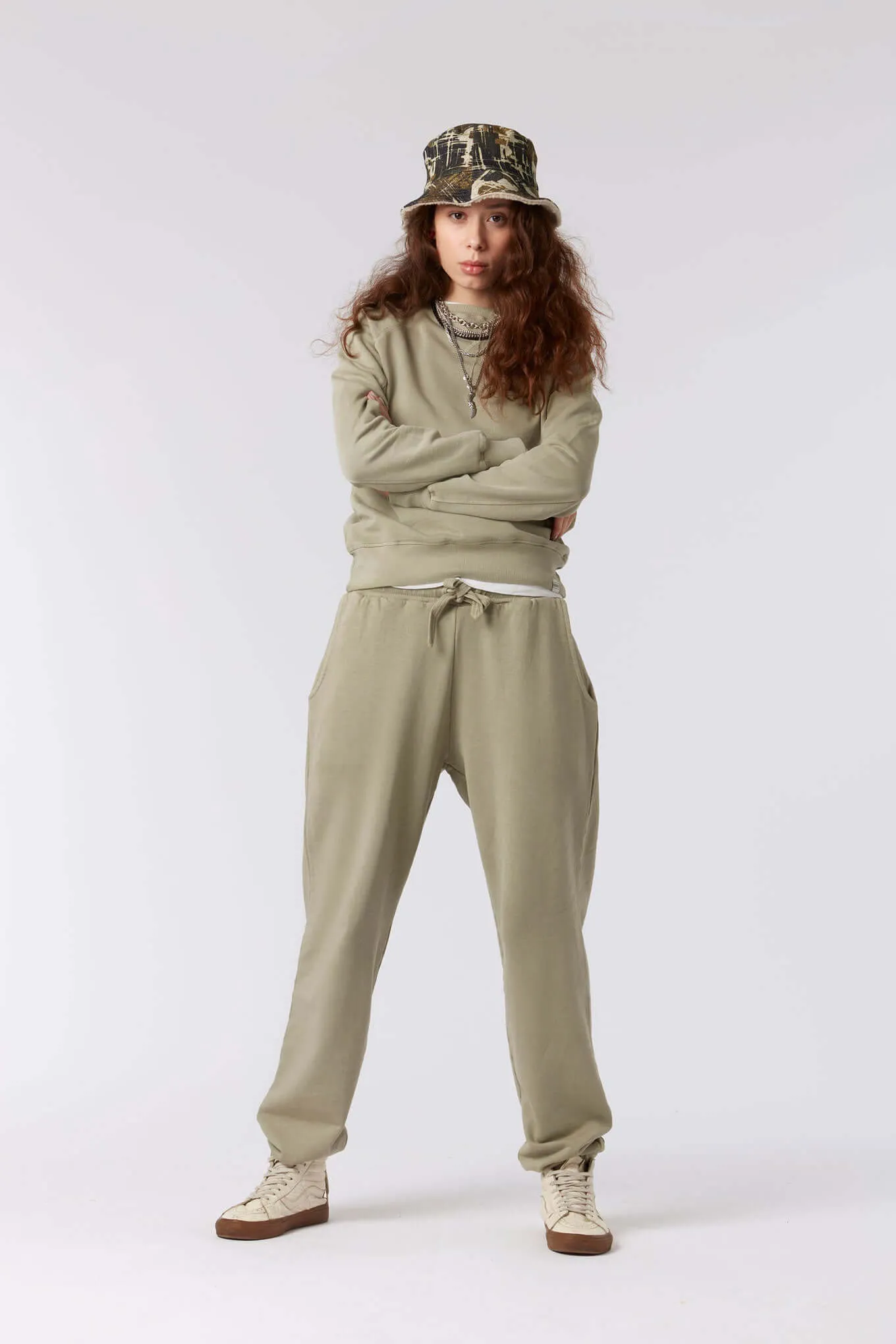 EVIE -  Organic Cotton Trackpants Clay