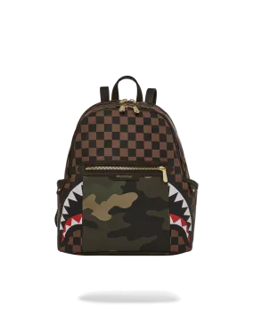 EXTERIOR GOLD ZIP POCKET SHARKS IN PARIS SAVAGE BACKPACK