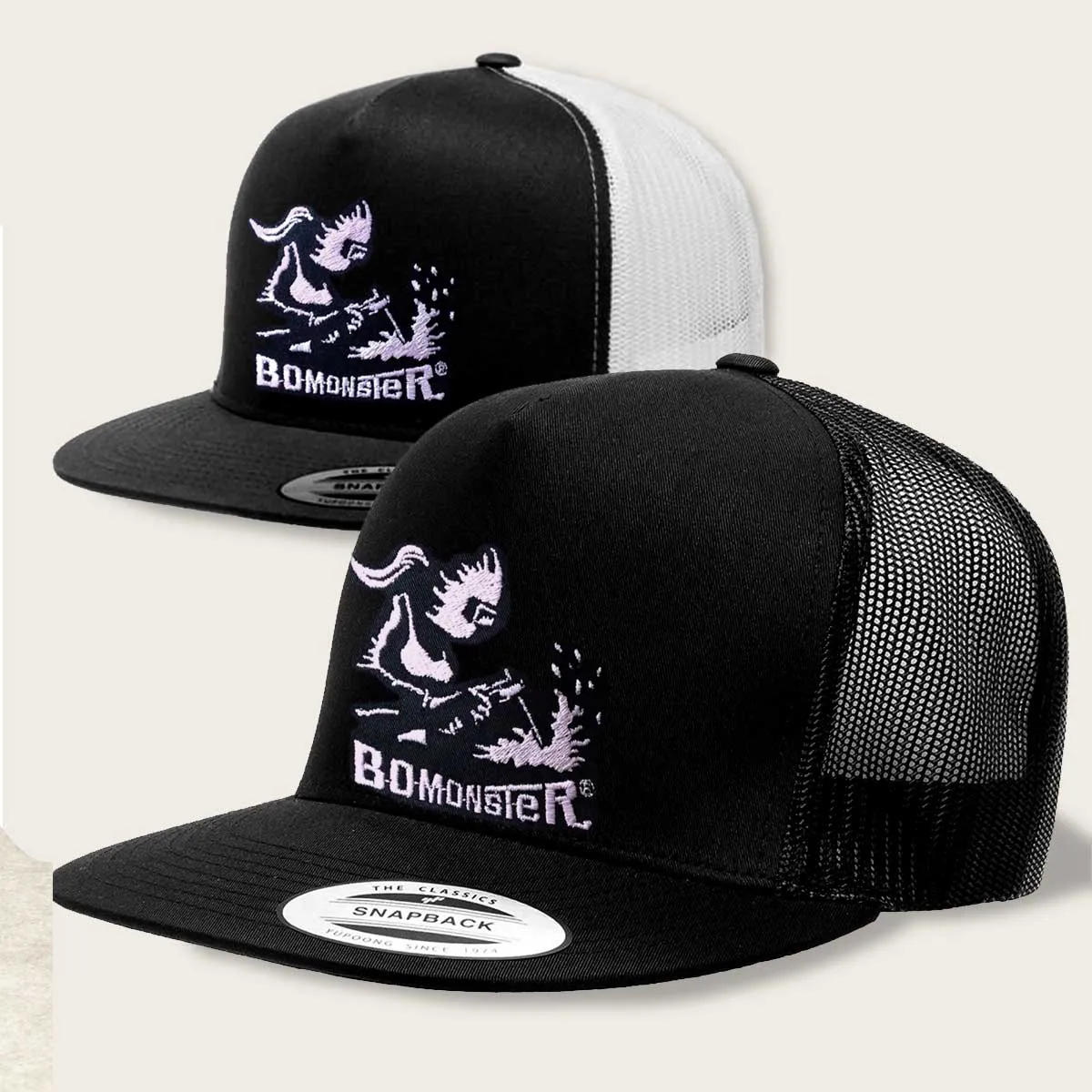 Flat Brim Snapback Girl Welding Trucker Hat