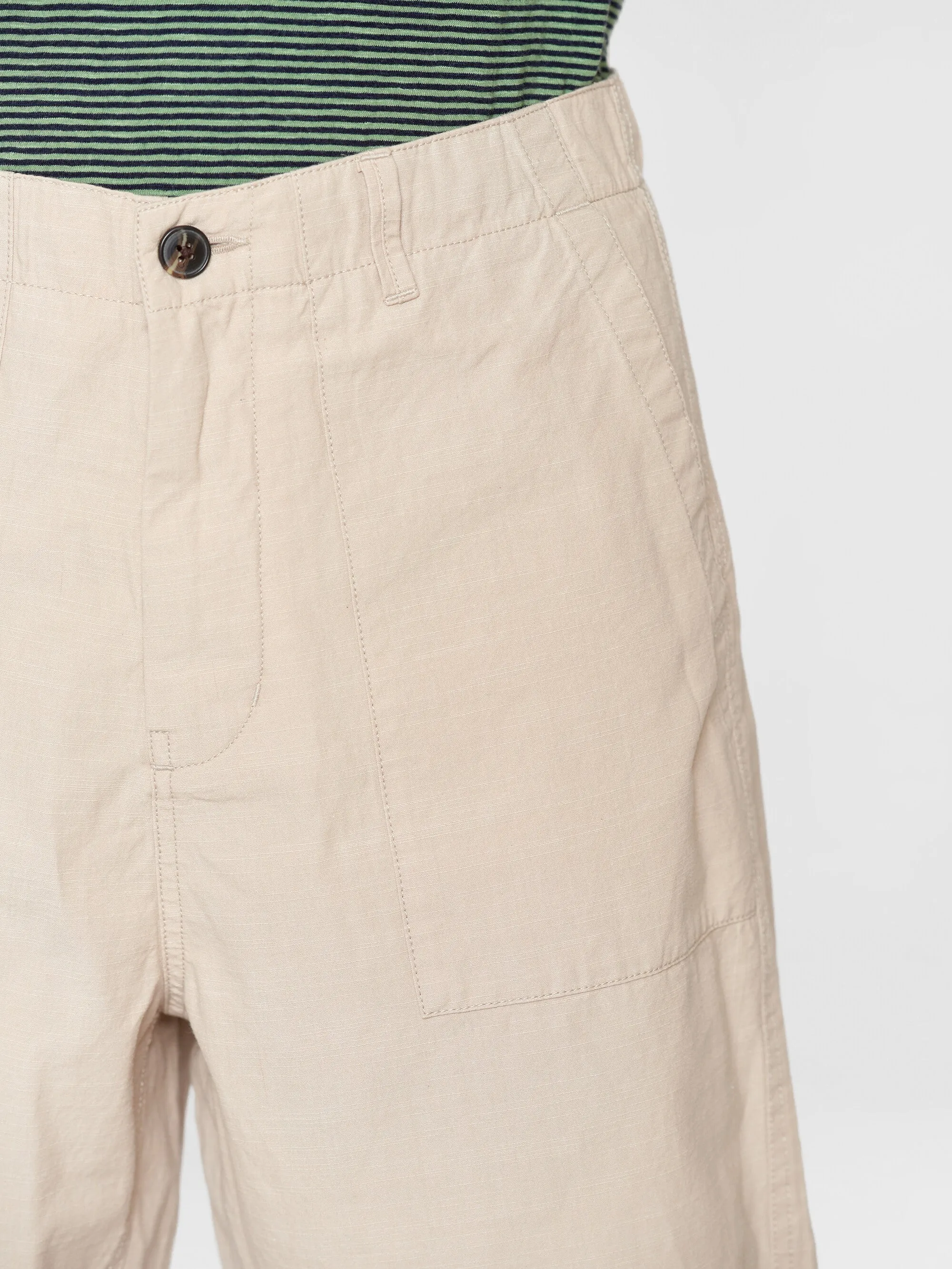 FLINT wide slub yarn shorts - GOTS/Vegan - Light feather gray