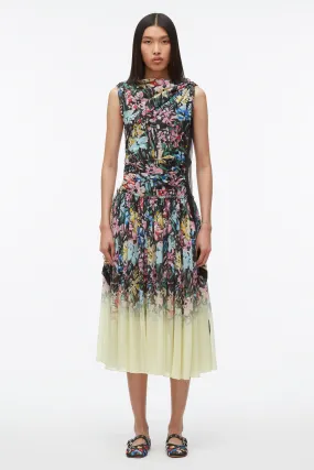 Flowerworks Dégradé Draped Dress