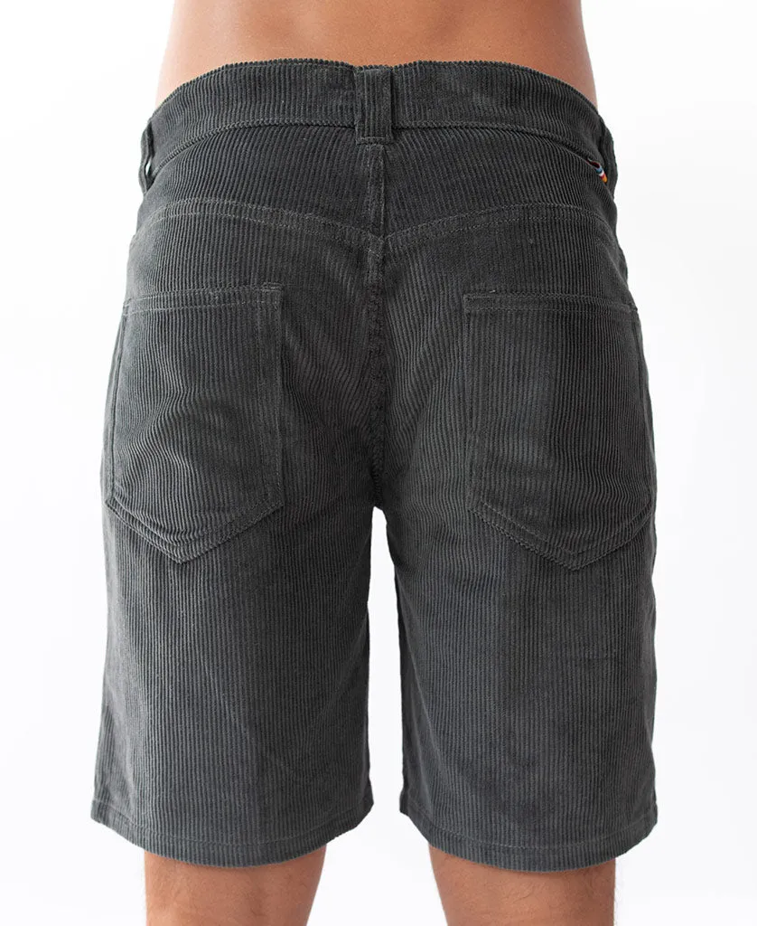 Floyd Cord Walkshort | Wash Black