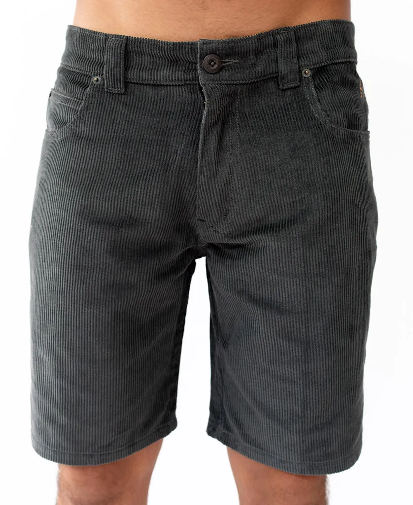 Floyd Cord Walkshort | Wash Black