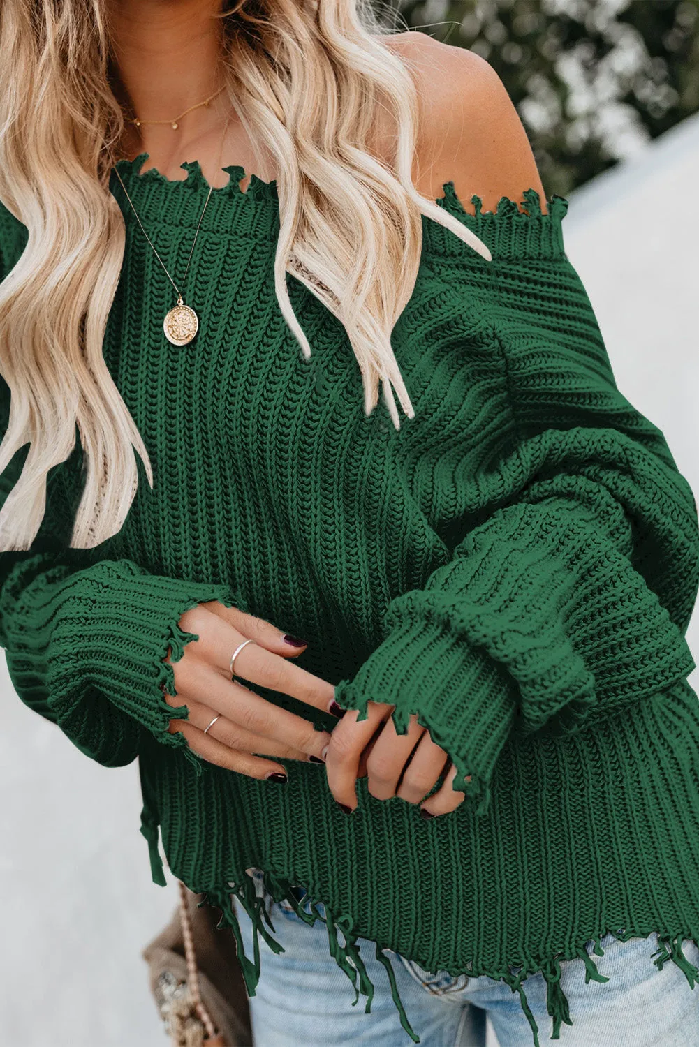 Forest green V-Neck sweater