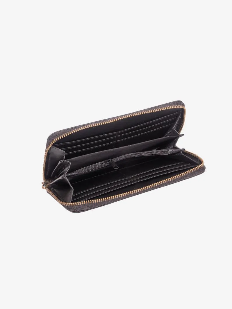 FOReT Cork Zipped Tilia Wristlet - Black