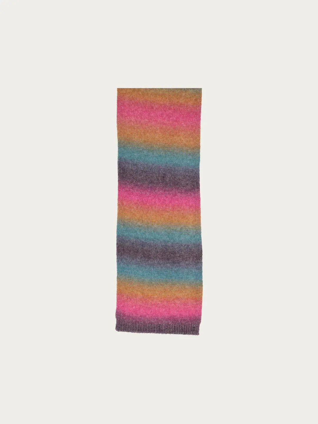 Fraas Knitted Scarf With Colour Gradient In Wool Blend