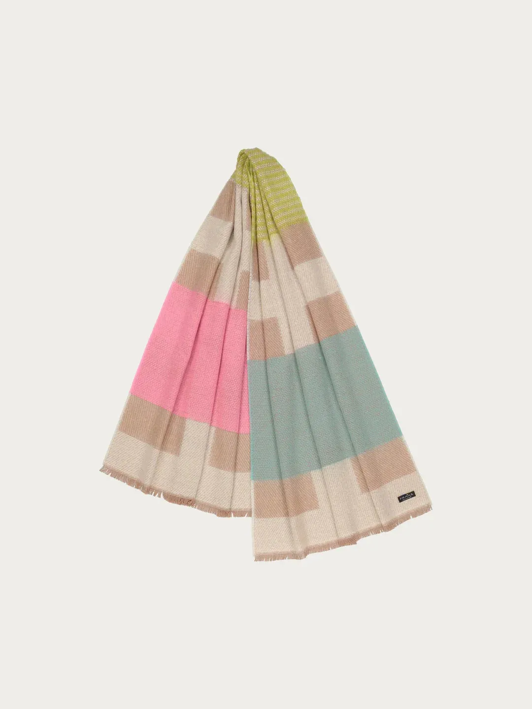 Fraas Sustainability Edition - Cashmink Scarf With Colour Block Design