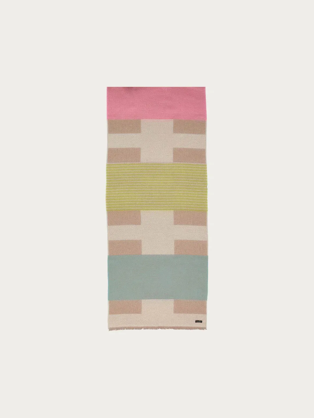 Fraas Sustainability Edition - Cashmink Scarf With Colour Block Design