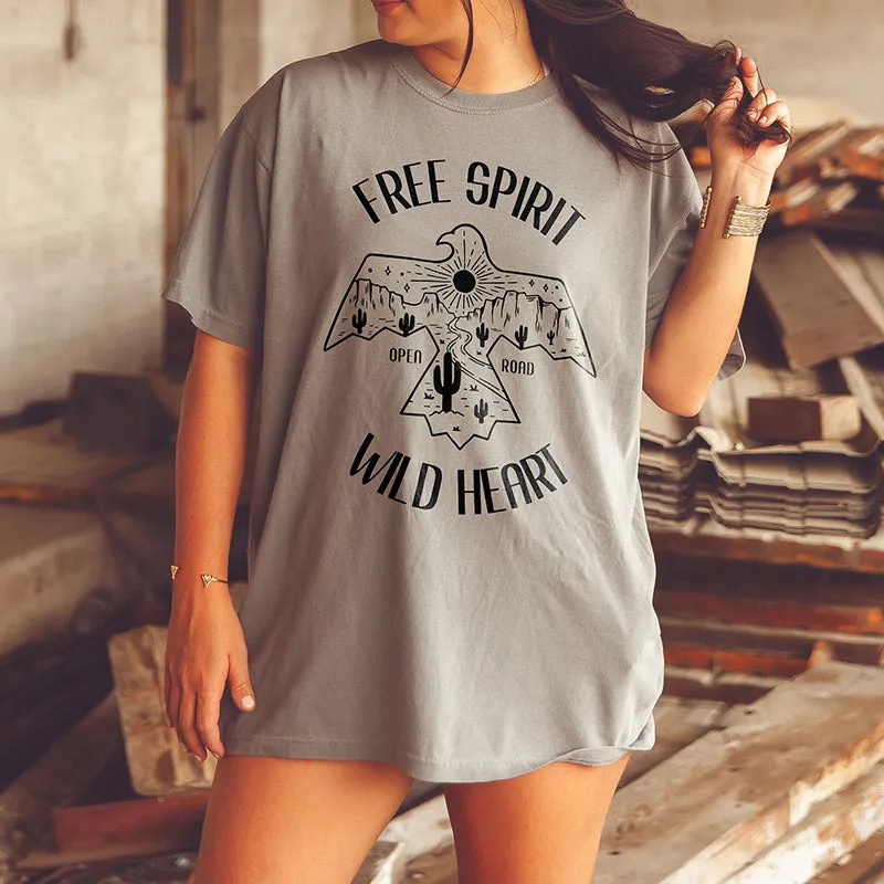 Free Spirit Wild Heart Western Graphic Tee (Wholesale)