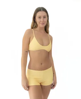 Gabby Bralette Top | Lemon Corduroy