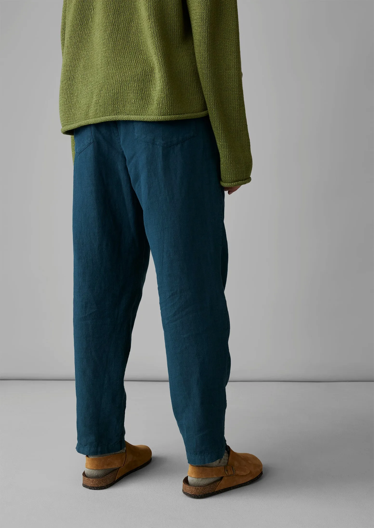 Garment Dyed Linen Pull On Pants | Puck